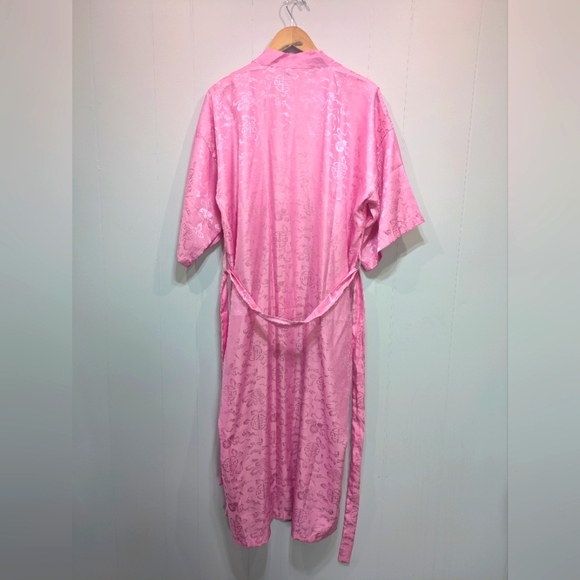 Eastern Collection Silk Robe in Bubblegum Pink Small/Medium F1 Vintage‎ Kimono - Picture 10 of 11